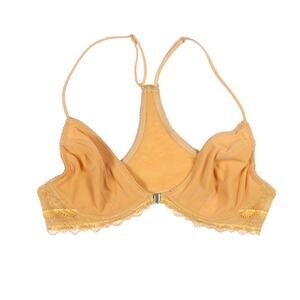 Free People Intimate racerback Mustard yellow Underwire Lace Bralette sz 34B